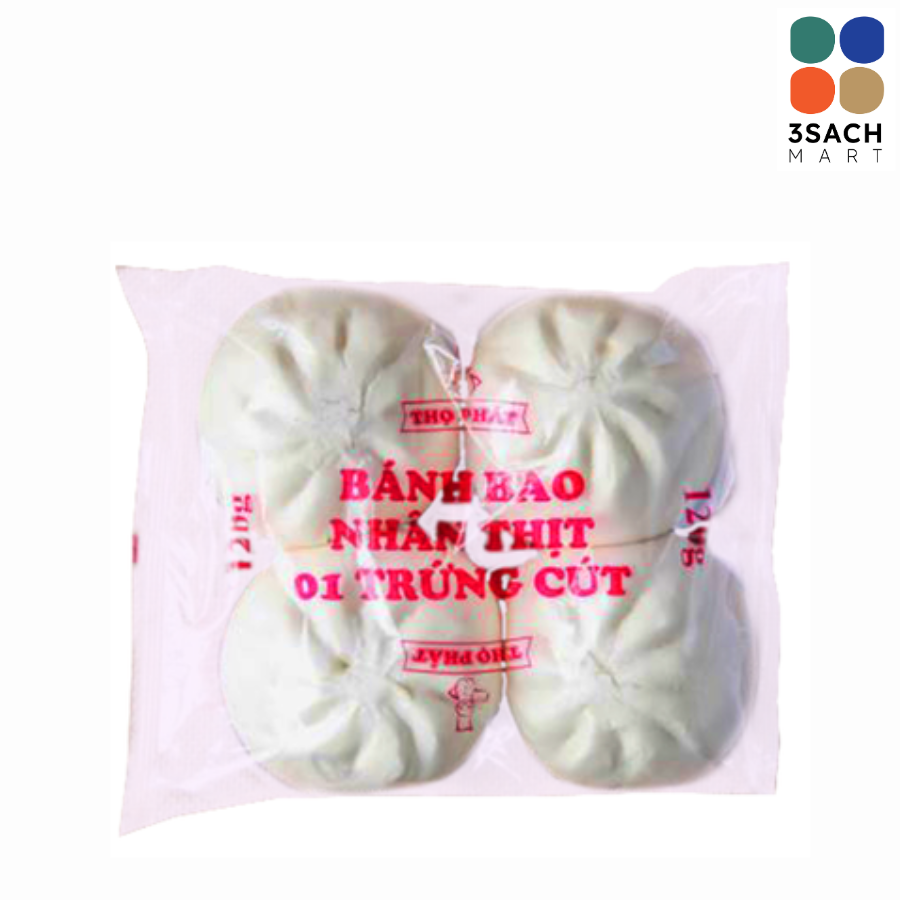  Bánh Bao Nhân Thịt Heo 1 Trứng Cút Thọ Phát (120g/Cái) 