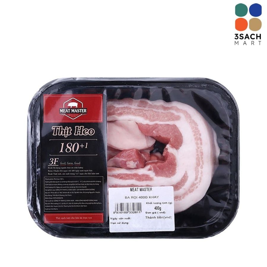  Ba Rọi Heo Meat Master (Khay 400g) 