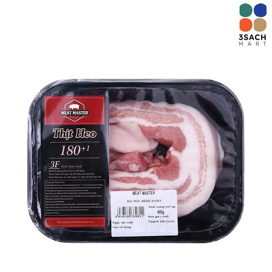  Ba Rọi Heo Meat Master 400g (Khay) 