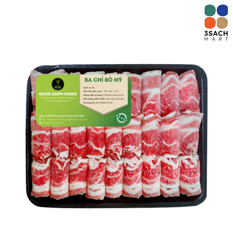  Ba Chỉ Bò Mỹ GEF (Khay 300g) 