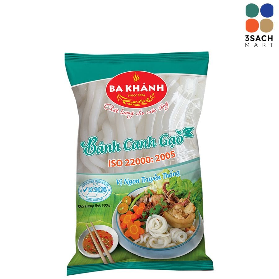  Bánh Canh Gạo Ba Khánh (Túi 500Gr) 