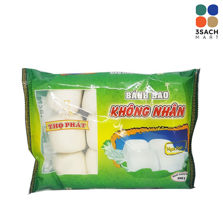  Bánh Bao Không Nhân Thọ Phát (Gói 12 cái) 