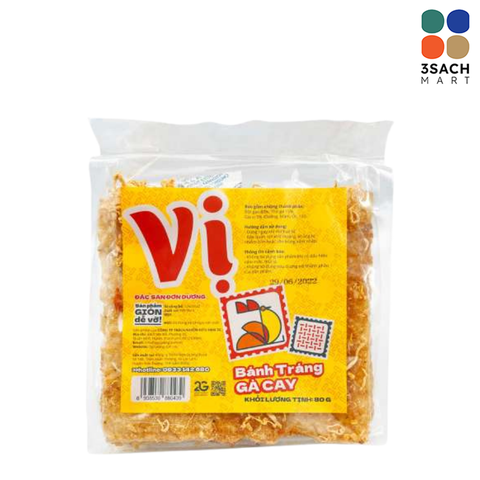  Bánh Tráng Gà Cay Vị (Gói 80g) 