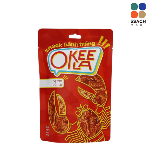  Bánh Tráng Vị Tôm Đút Lò Okeela (Gói 30g) 
