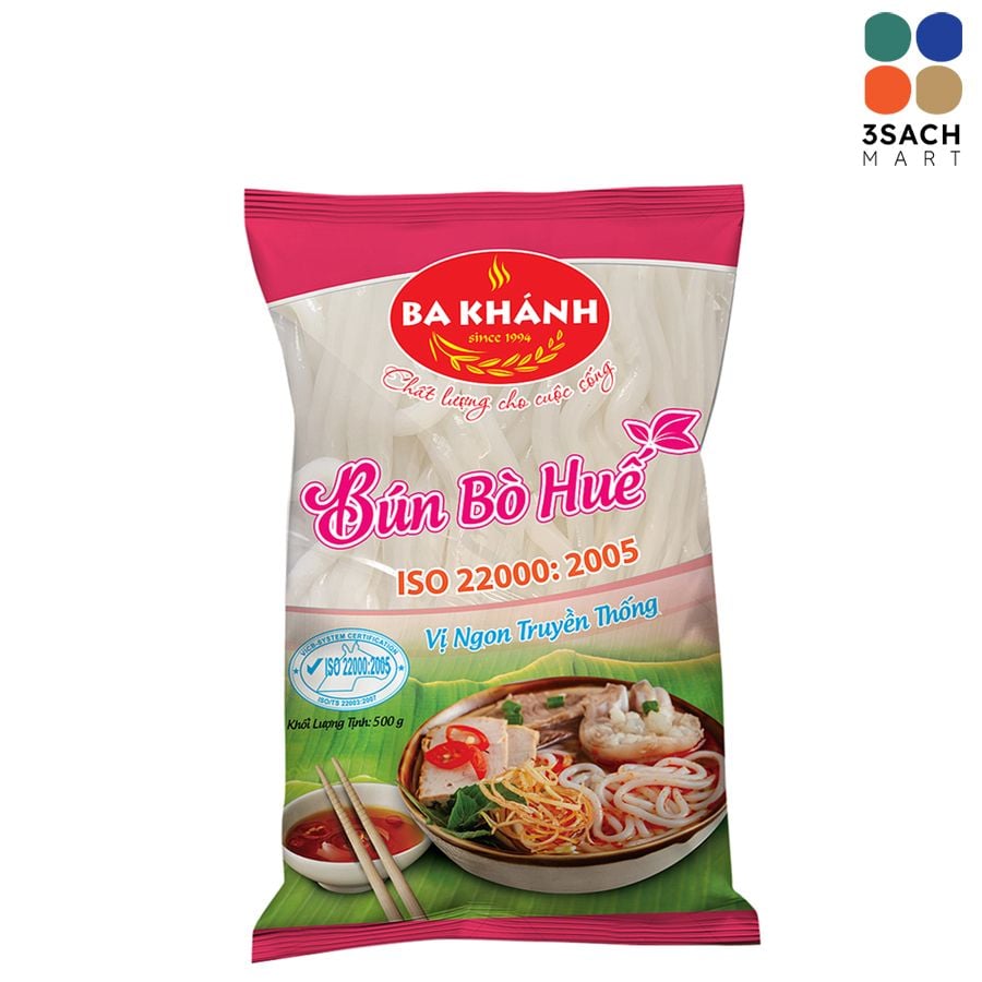  Bún Bò Huế Ba Khánh (Túi 500g) 