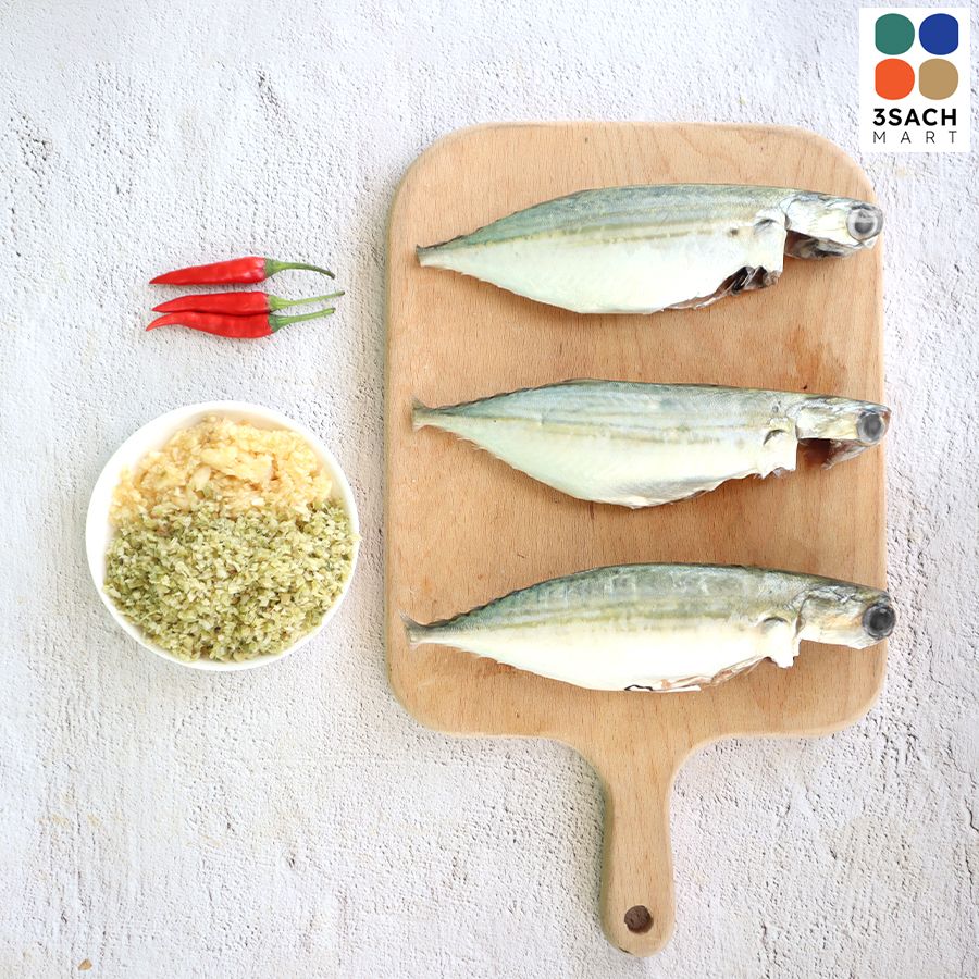  [RTC] Cá Bạc Má Ướp Sả Ớt (Khay 300g) 