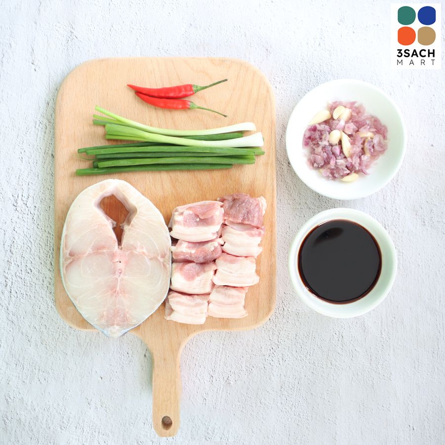  [RTC] Cá Bớp Kho Thịt Ba Rọi (Khay 350G) 