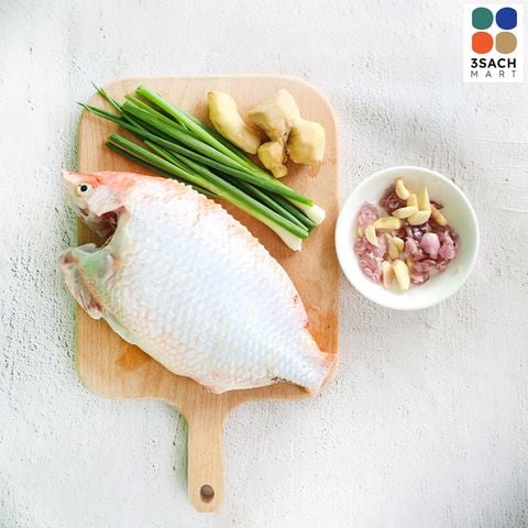  [RTC] Cá Diêu Hồng Hấp Hành Gừng (Khay 700G) 
