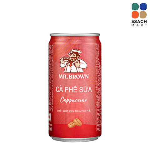  Cà Phê Sữa Mr.Brown Cappuccino (Lon 240ml) 