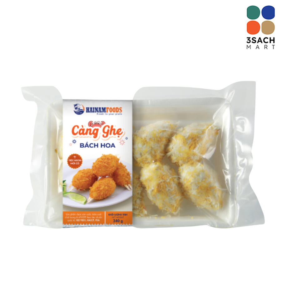  Càng Ghẹ Bách Hoa Hải Nam (Khay 240g) 