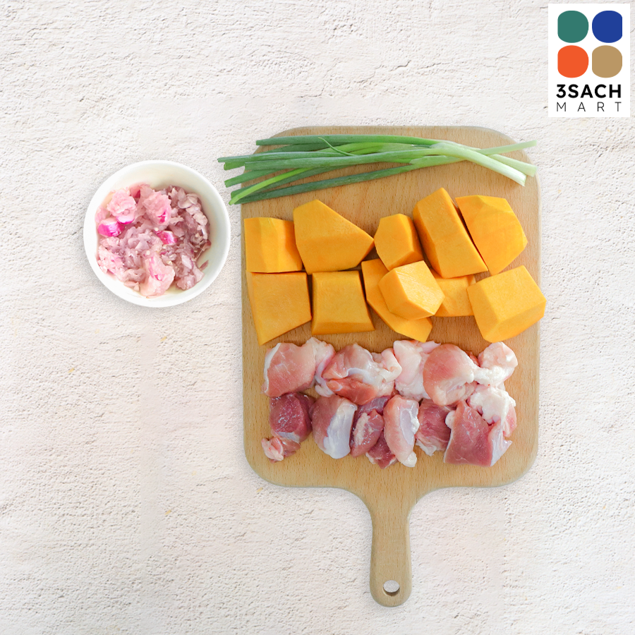  [RTC] Canh Bí Đỏ Bắp Giò Heo (Khay 200G) 