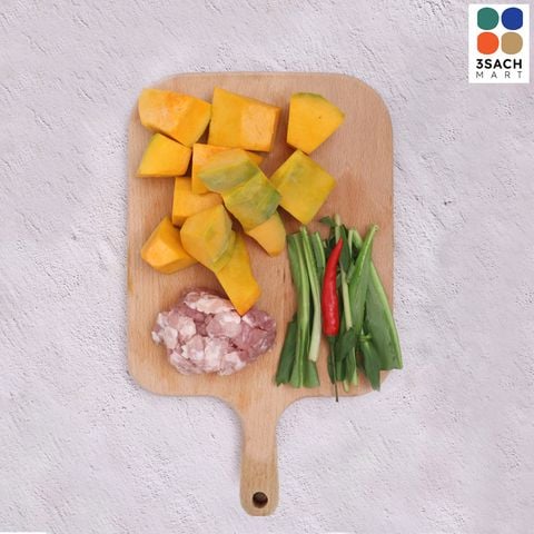  [RTC] Canh Bí Đỏ Thịt Bằm 3S (Khay 450Gr) 