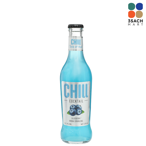  Nước Cocktail Chill Vị Việt Quất & Vodka (Chai 275ml) 