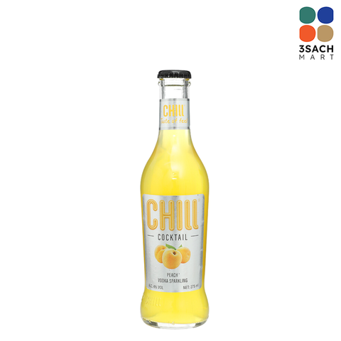  Nước Cocktail Chill Vị Đào & Vodka (Chai 275ml) 