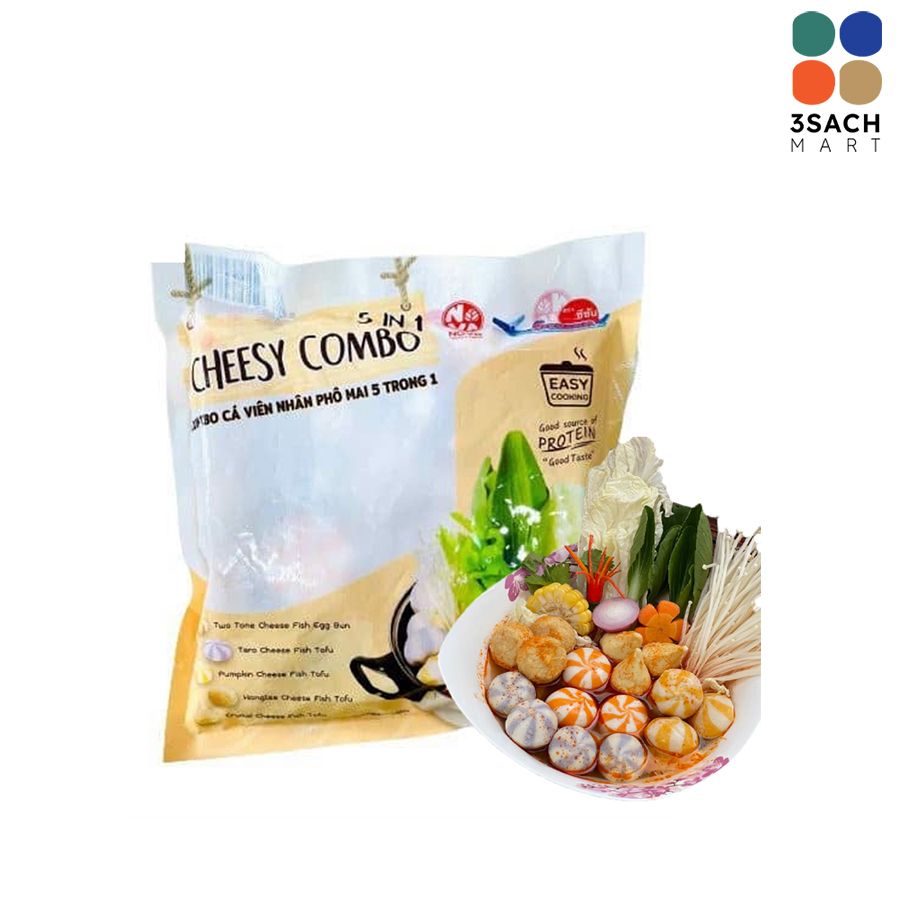  Combo Cá Viên Nhân Phô Mai 5 Trong 1 500g (Gói) 