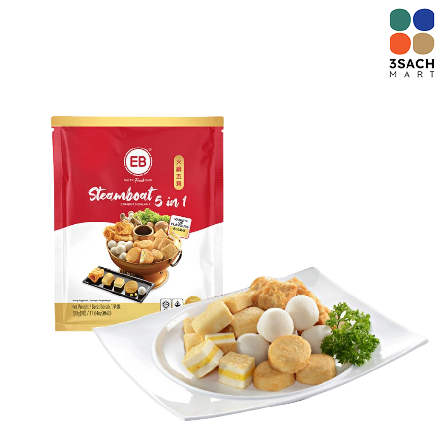  Combo Lẩu Viên Hải Sản 5in1 EB (Gói 500g) 