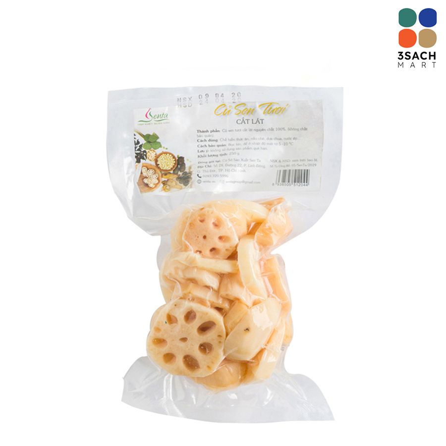  Củ Sen Tươi Cắt Lát Senta (Túi 250Gr) 