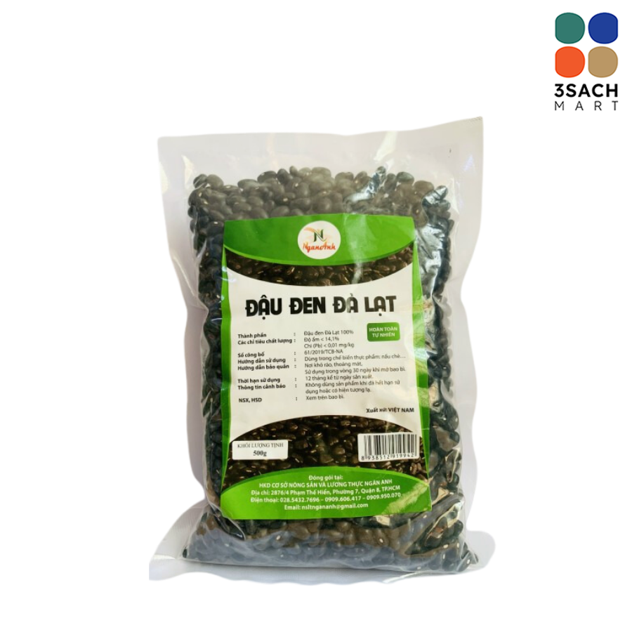  Đậu Đen Đà Lạt Ngân Anh (Gói 500Gr) 