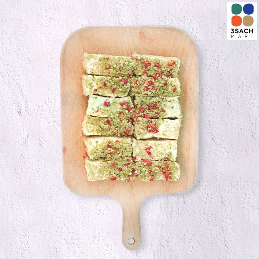  Đậu Hũ Chiên Sả Ớt (Khay 300G) 