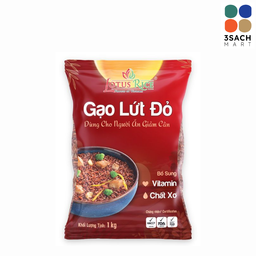  Gạo Lứt Đỏ Lotus Rice (Túi 1kg) 