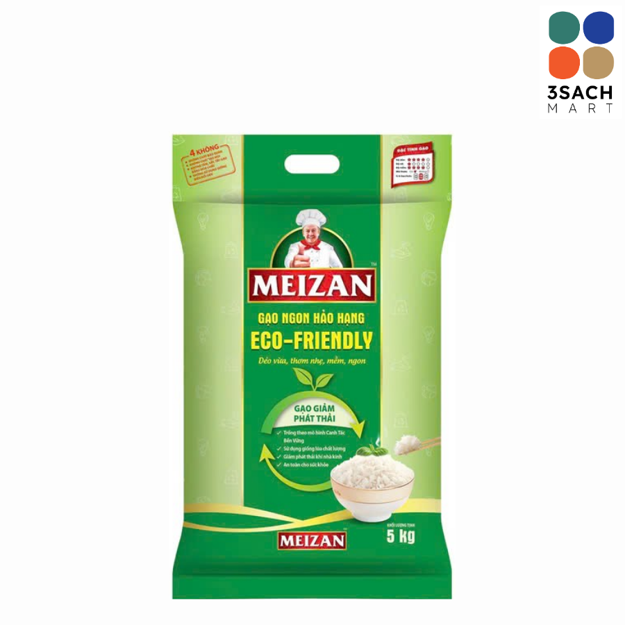  Gạo Meizan Eco Friendly Ngon Hảo Hạng (Gói 5kg) 