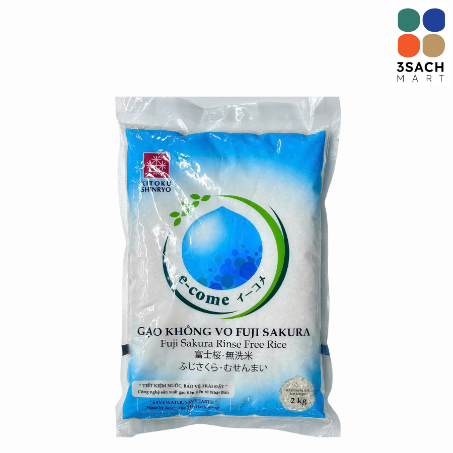  Gạo Nhật Fuji Sakura Không Vo (Túi 2kg) 