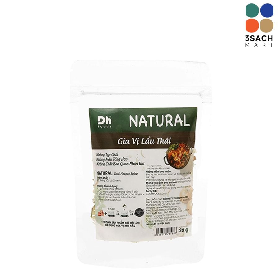  Gia Vị Lẩu Thái Natural DH Foods (Gói 26gr) 