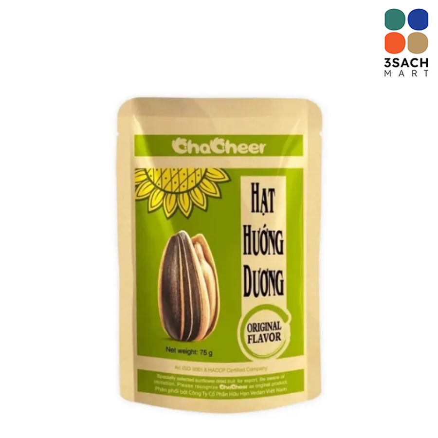  Hạt Hướng Dương Chacheer Nguyên Vị (Gói 75g) 