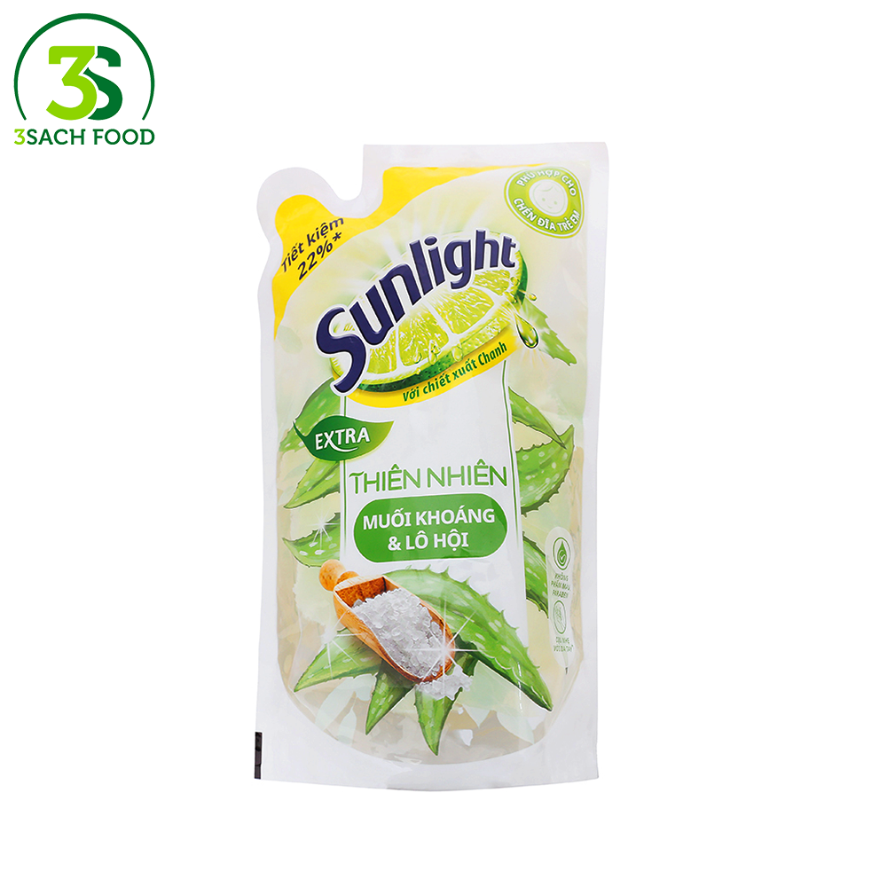 Nước Rửa Chén Thiên Nhiên Sunlight (Gói 750Gr) – 3Sach Food Nước Rửa Chén Thiên Nhiên Sunlight (Gói 750Gr) – 3Sach Food