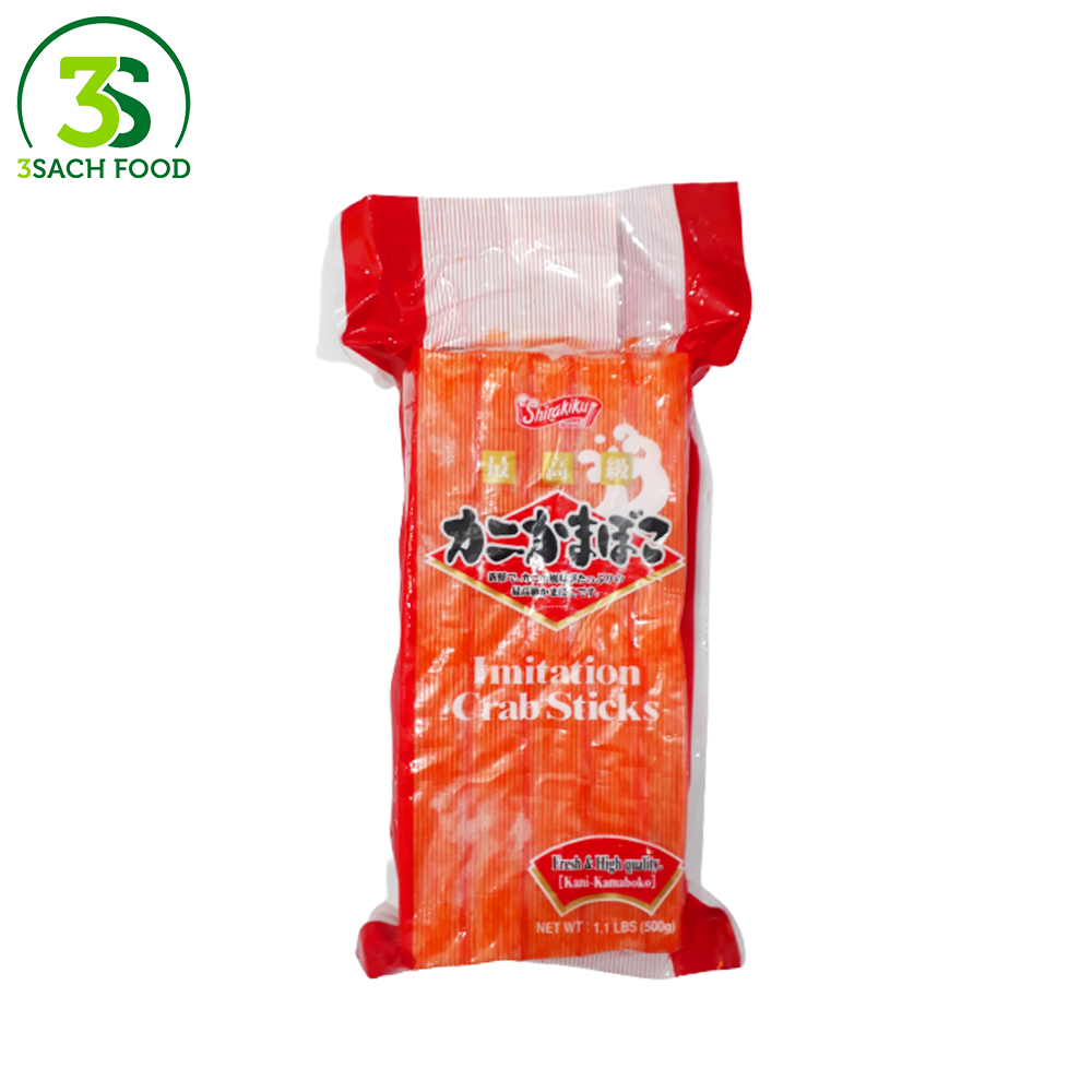 Thanh Giả Cua Imitation Crab Sticks (Shirakiku) 500G 3Sach Food
