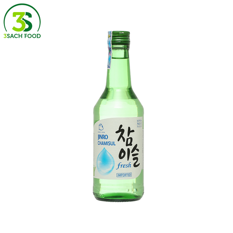  Rượu Soju Jinro Chamisul 16.5% (Chai 360ml) 