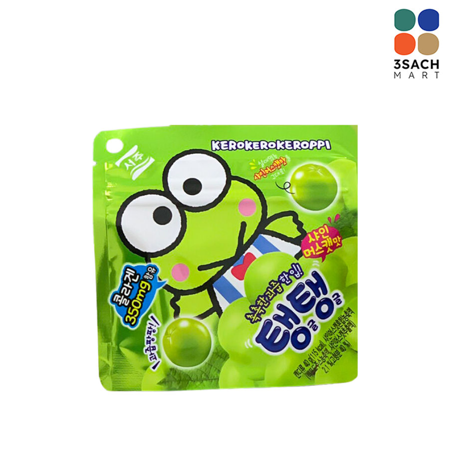  Kẹo Dẻo Nho Mẫu Đơn VTP (Gói 40g) 