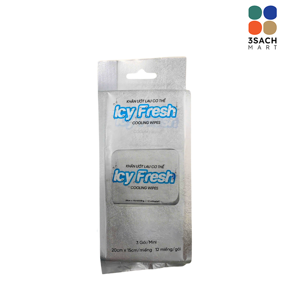  Khăn Ướt Mát Lạnh Icy Fresh (Lốc 3 Gói) 