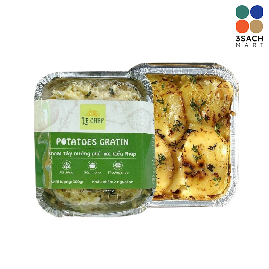  Khoai Tây Nướng Phomai Pháp Le Chef (Hộp 400g) 