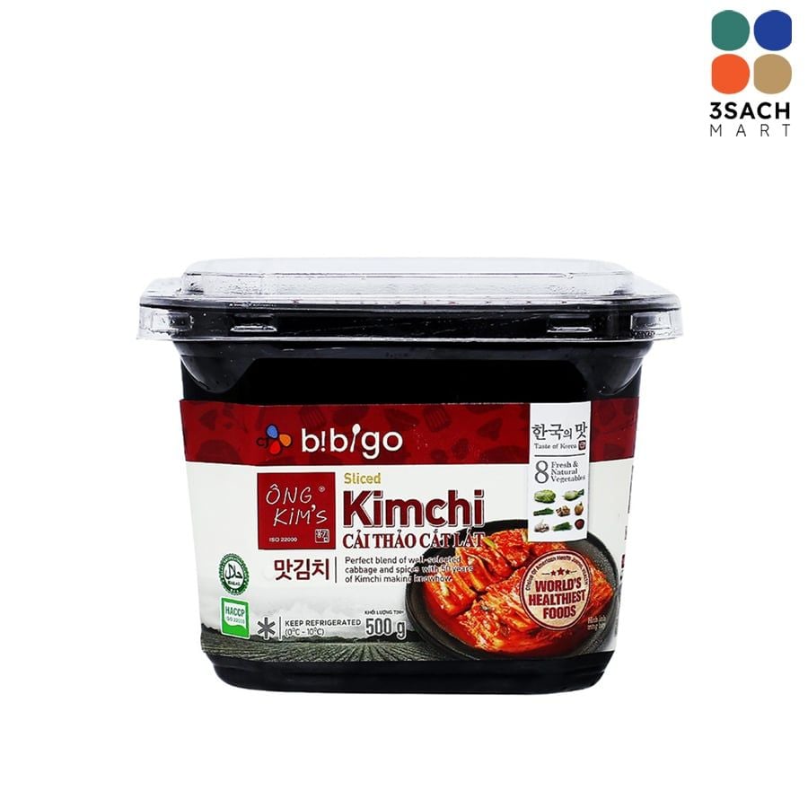  Kim Chi Cải Thảo Cắt Lát Bibigo (Hộp 500Gr) 