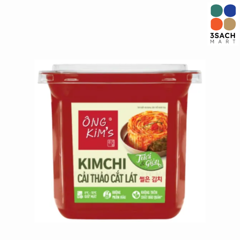  Kim Chi Cải Thảo Cắt Lát Ông Kim (Hộp 450g) 