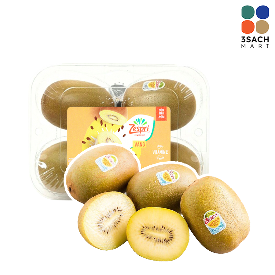  Kiwi vàng Zespri NZL hộp 4 trái - Thùng 14 hộp 