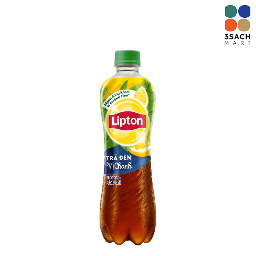  Lipton Trà Đen Vị Chanh 450ml 