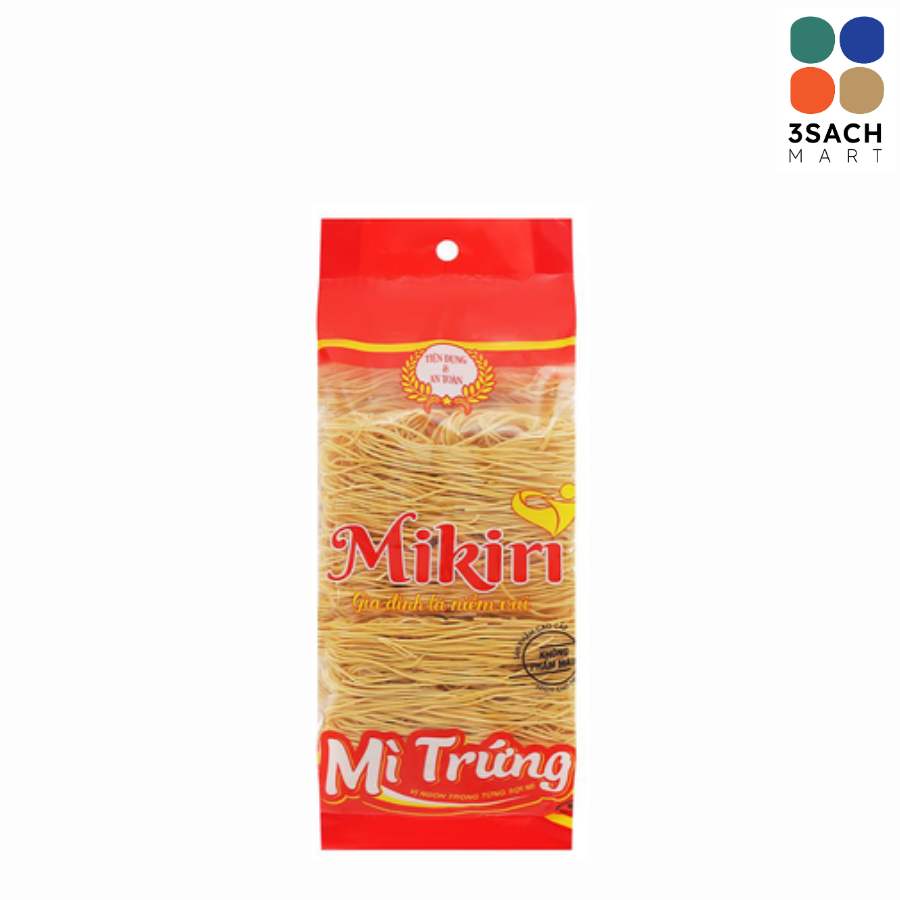  Mì Trứng Sợi Tròn Mikiri (Gói 320g) 