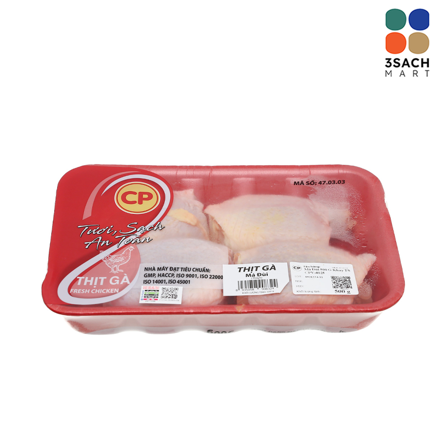  Má đùi tươi CP (Khay 500Gr) 