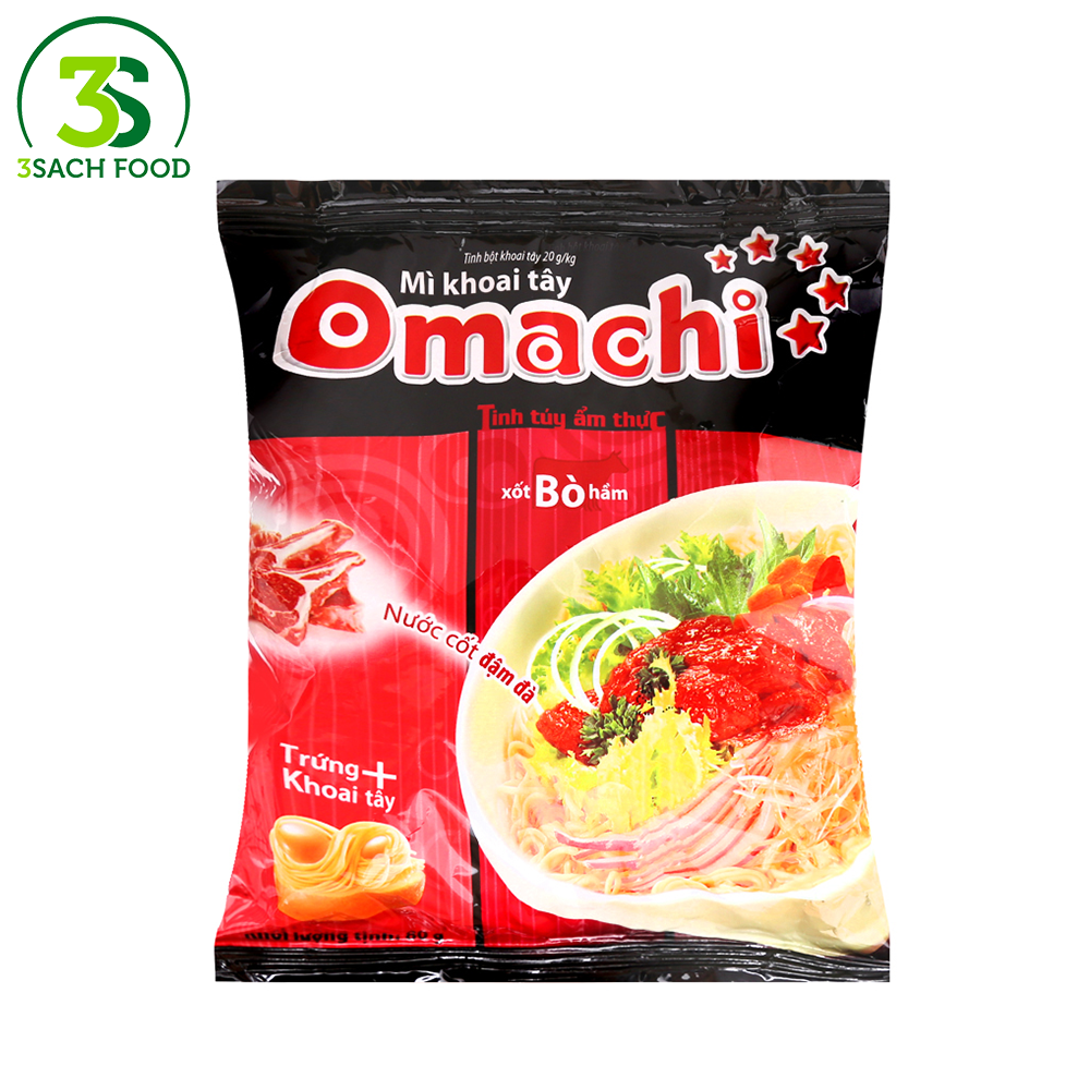  Mì Omachi Xốt Bò Hầm (Gói 81g) 