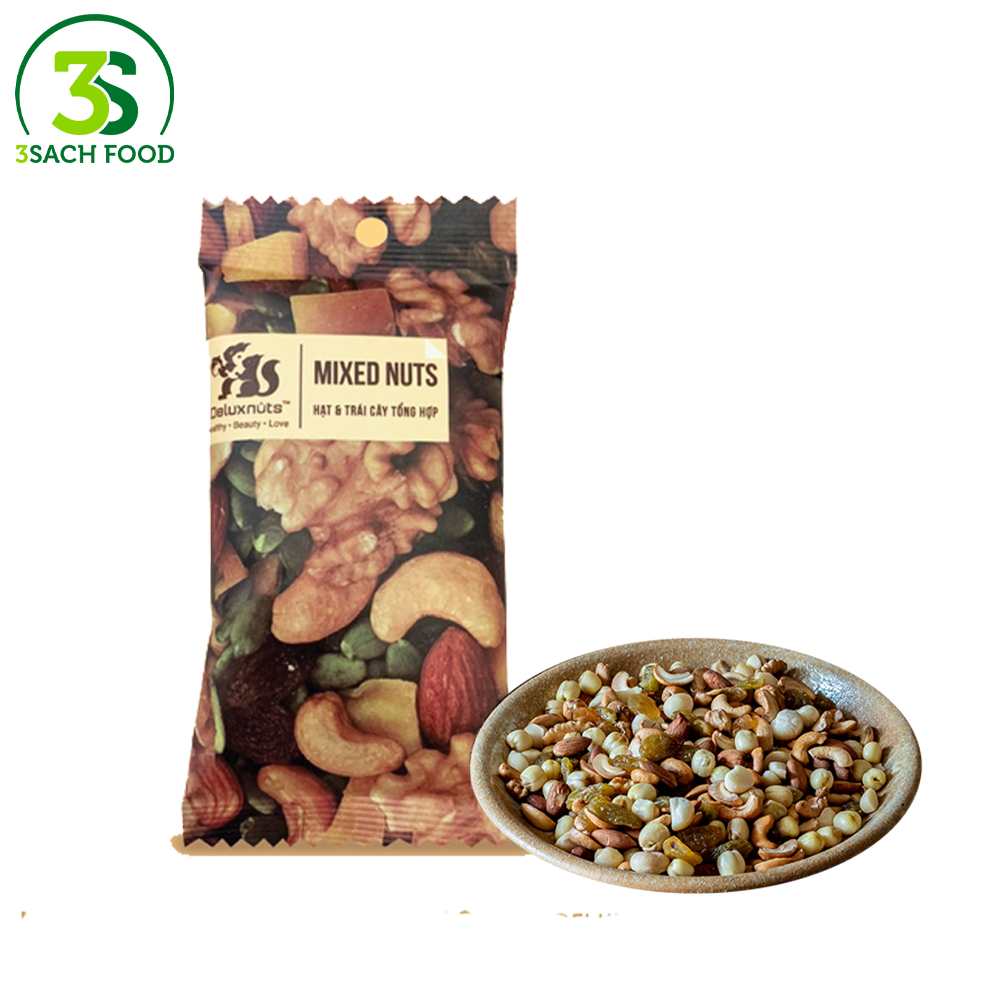 Mixed Nuts Hạt Tổng Hợp Deluxnuts (40g) 3Sach Food