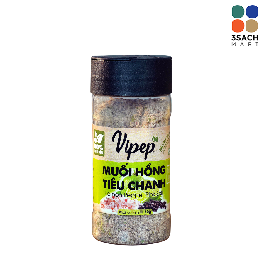  Muối Hồng Tiêu Chanh Vipep (Hũ 70g) 