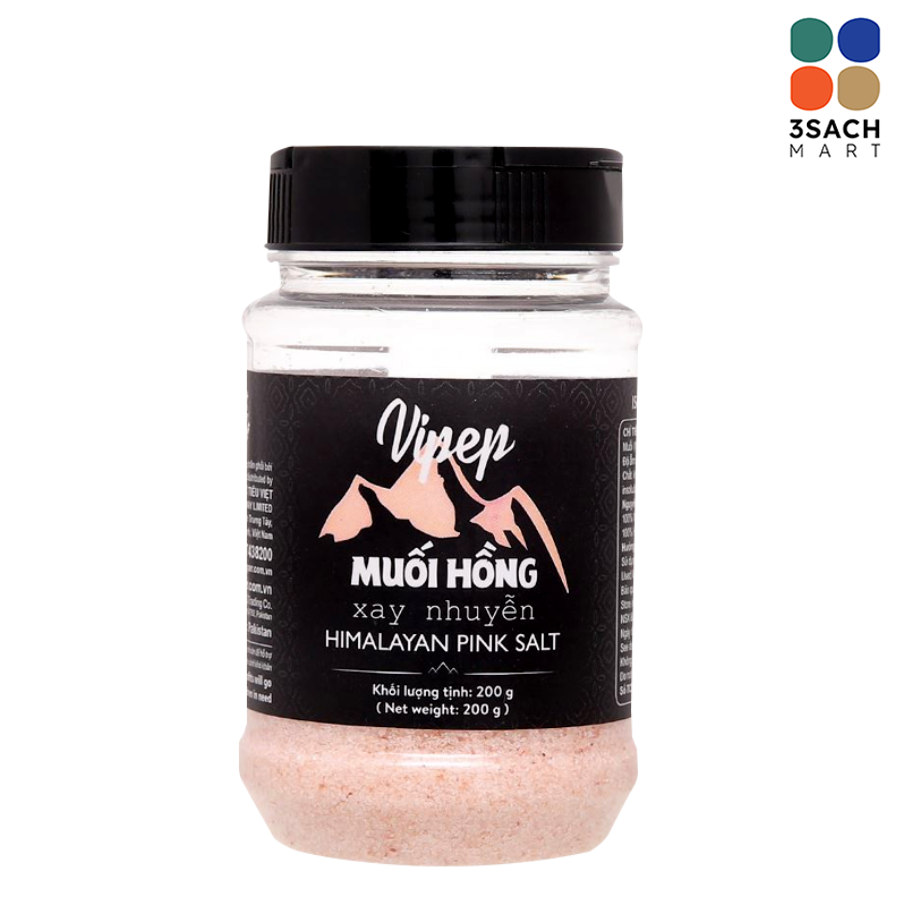  Muối Hồng Xay Nhuyễn Vipep (Hũ 200g) 