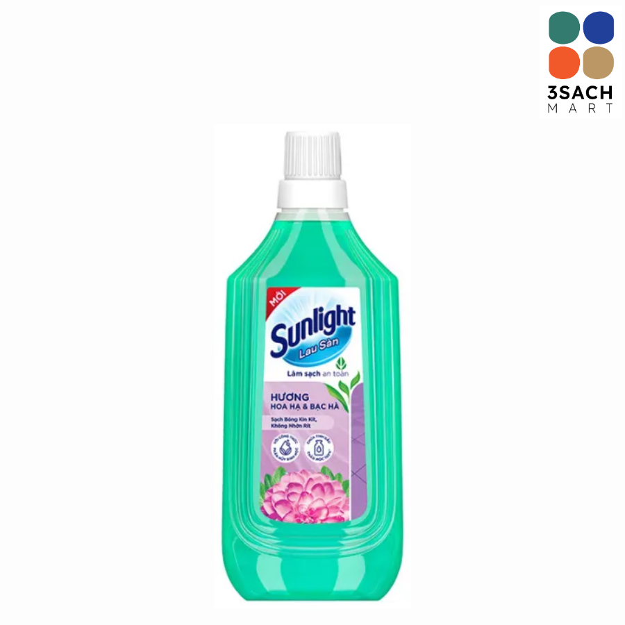  Nước Lau Sàn Sunlight Hương Hoa Hạ Bạc Hà (Chai 1kg) 