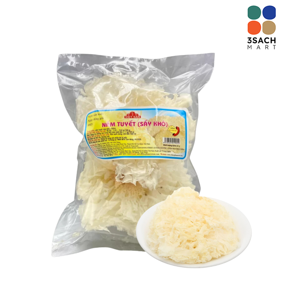  Nấm Tuyết Việt San (Gói 60g) 