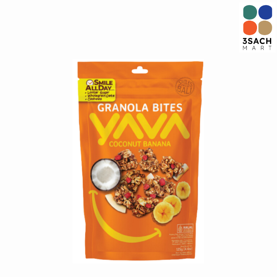  Ngũ Cốc Dừa Chuối Yava (Gói 125g) 
