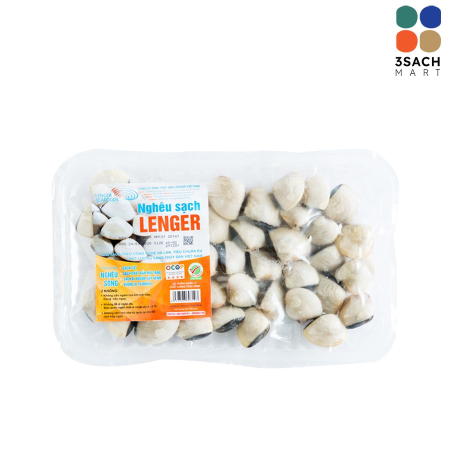  Nghêu Sạch Lenger (Hộp 0.6kg) 