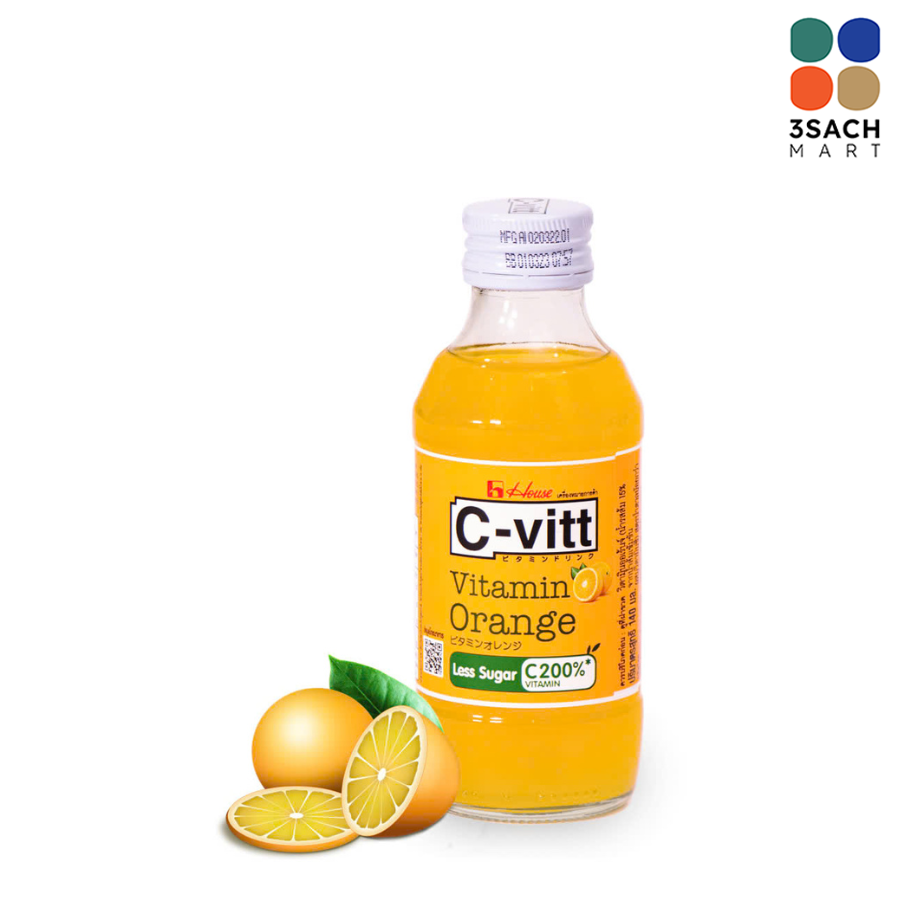  Nước Cam Bổ Sung Vitamin C Cvitt (Chai 140ml) 