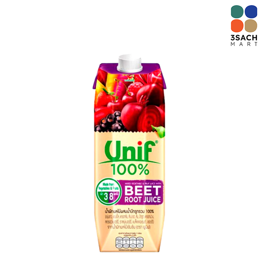  Nước Ép Rau Củ Và Berry Unif (Hộp 1L) 